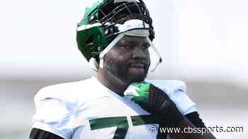 Jets' Robert Saleh issues challenge to Mekhi Becton in response to tweet: 'Go earn left tackle' position