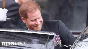 Harry's hurried visit to London... in 60 seconds