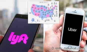 Uber and Lyft's fare prices mapped in every state and major city in the US. Which app is cheaper?