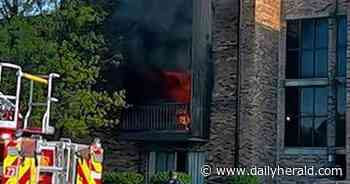 Two injured in Addison apartment complex fire