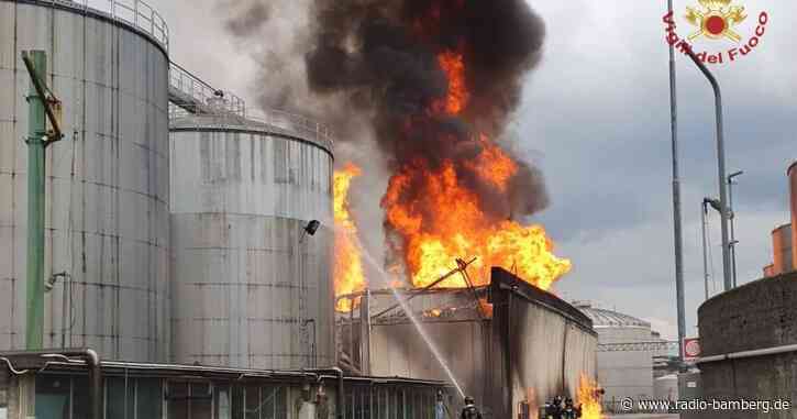 Großbrand in einer italienischen Brennerei
