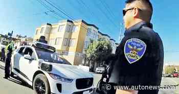 Interfering autonomous cars irritate emergency responders