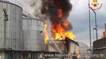Großbrand in einer italienischen Brennerei
