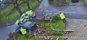 Car crashes into property and smashes wall for the sixth time