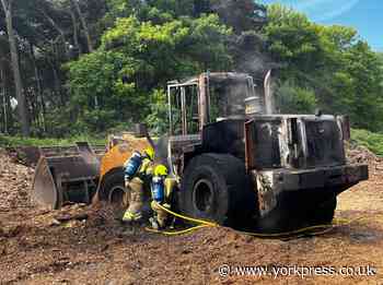 Crews called to tackle plant machinery fire in Riccall near York