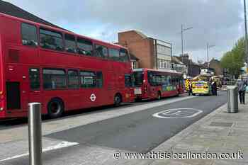 Bexleyheath Broadway police and fire crews on scene