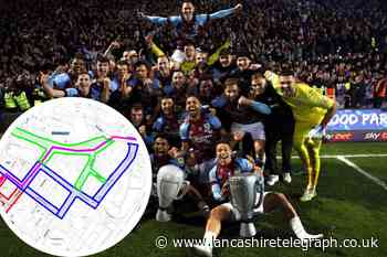 Parade route for Burnley FC’s Premier League champions parade