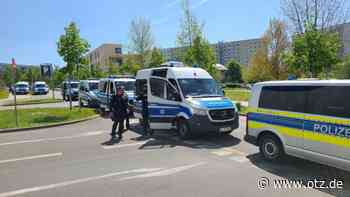 Großaufgebot der Polizei beim Uni-Klinikum in Jena