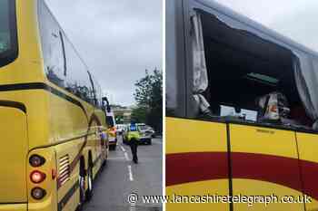 Coach carrying Rovers fans smashed after Blackburn v Millwall game