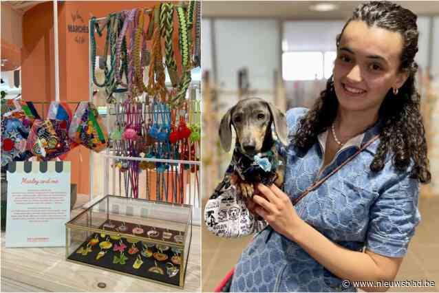 Inès (22) breekt met hondenmerk internationaal door: pop-up met halsbandjes, leibanden en accessoires in Parijs en verkooppunten in Amerika