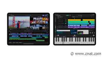 Apple Brings Subscription-Based Final Cut Pro and Logic Pro to the iPad     - CNET