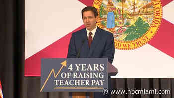 Florida Gov. DeSantis Signs ‘Teachers' Bill of Rights,' Teacher Pay Bills at Miami School