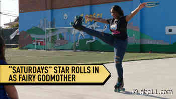 Star of Disney Channel's "Saturdays" speaks with girls about bullying