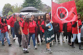 Community members in Ladysmith march for missing and murdered Indigenous women
