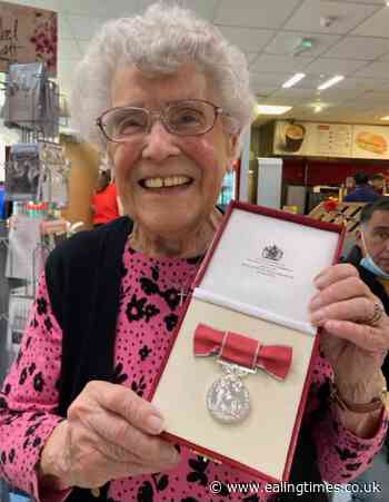 Still volunteering at Ealing Hospital - aged 101