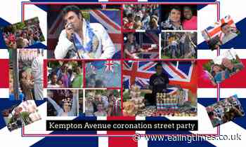 Northolt estate dancing  with delight on Coronation Day