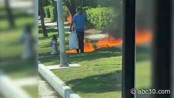 Man arrested for starting series of fires in southeast Fresno, police say