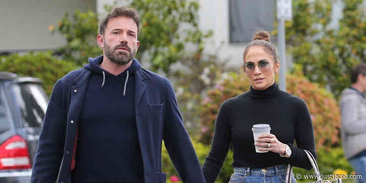 Jennifer Lopez & Ben Affleck Hold Hands While Grabbing Morning Coffees Together