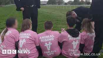 Five in court after protesters disrupt Doncaster race meeting