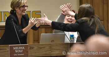 Don't call her inexperienced: 32-year-old who was on city council sworn in as suburb's youngest mayor