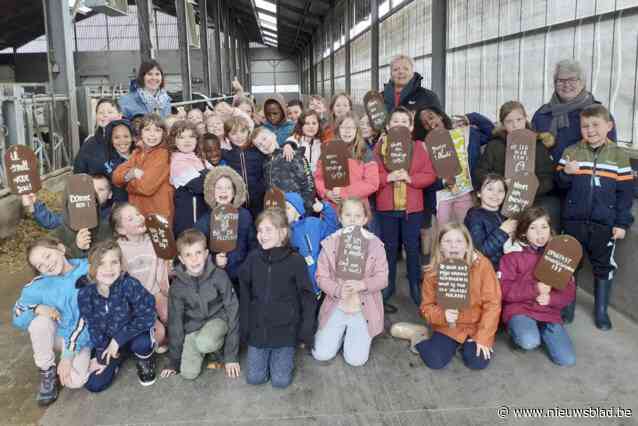 Leerlingen ontdekken de boerenstiel in Hoeve ’t Alkenveld