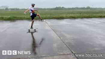 North Yorkshire skateboard record attempt abandoned after injury