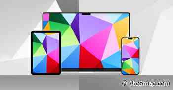 Download this colorful geometric iPhone and Mac wallpaper from Basic Apple Guy