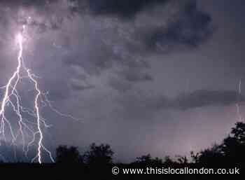 London yellow weather warning: Met Office predicts thunderstorms