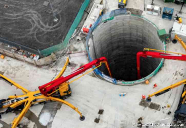 Hochtief-Murphy completes record cement-free concrete pour