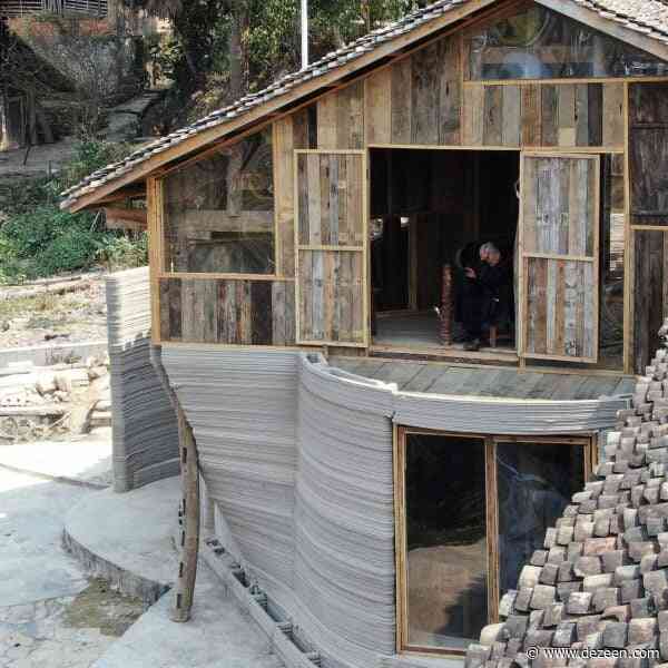 3D-printed walls added to abandoned wooden home to create Traditional House of the Future