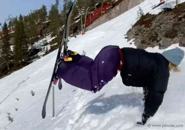 Skier Defies Physics With Mind-Bending Trick