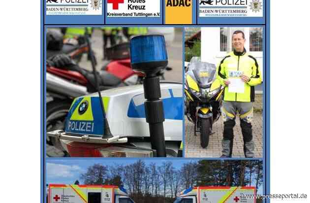 POL-KN: Motorrad-Sicherheitstag beim Knopfmacherfelsen zwischen Beuron und Fridingen a.d. Donau - Polizei mit Kooperationspartnern ADAC und DRK gehen mit Motorradfahrern ins Gespräch