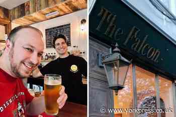 TV star Tom Rosenthal gets behind the bar at The Falcon, York