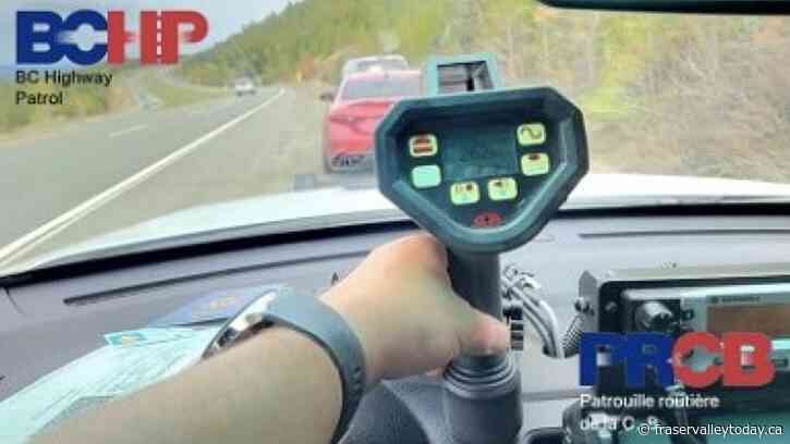 B.C. Highway Patrol pulls over American doing 262 km/hr on the Coq