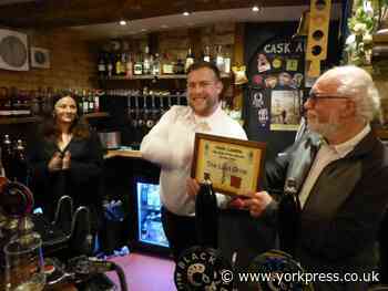 The Last Drop in is recognised by York area CAMRA