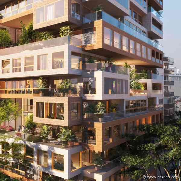 MVRDV designs "stack of country villas" for Montevideo housing block