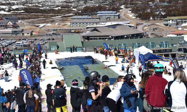 Crowd Explodes With Cheers For Skier's Risky Maneuver