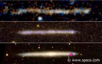 Mystery solved? Runaway black hole chased by tail of stars may be galaxy in disguise