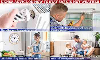 Health officials guidance for hot weather contains top tips like turning off the heating