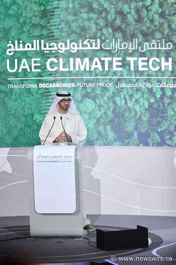 O presidente designado da COP 28 faz um apelo na UAE Climate Tech por transformação, descarbonização e preparo das economias para o futuro