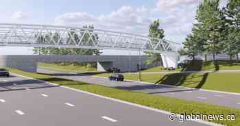 West Edmonton road closed for installation of new pedestrian bridge