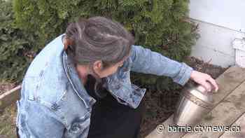 Mystery urn containing ashes found outside Barrie, Ont. home