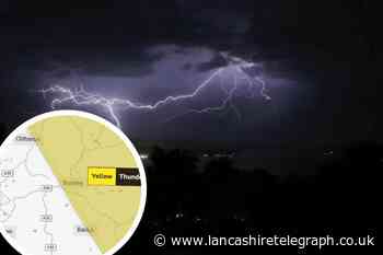 Met Office issues thunderstorm warning for East Lancashire