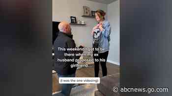 WATCH:  Woman goes viral for filming ex-husband's proposal to girlfriend