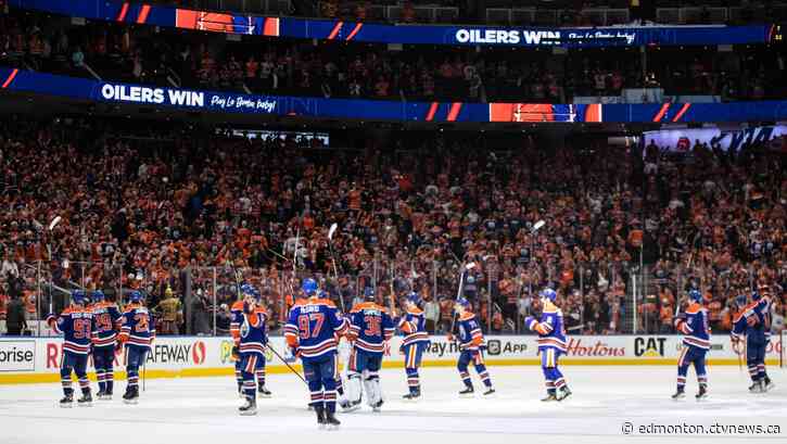 Nugent-Hopkins ends playoff goal drought in Oilers' 4-1 win over Golden Knights