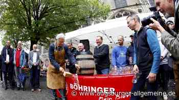 "O' zapft 'is": Ulmer Kleinbrauermarkt 2023 ist eröffnet