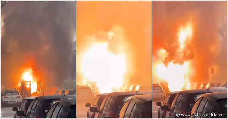 Gli scoppi e i boati in centro a Milano: il video a pochi passi dall’esplosione che ha distrutto decine di auto