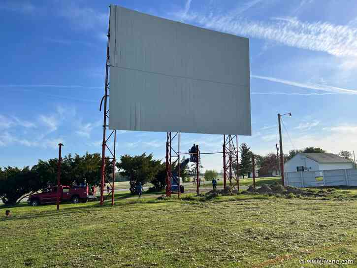 'Piece of history': Drive-in screen comes down as rebuild continues