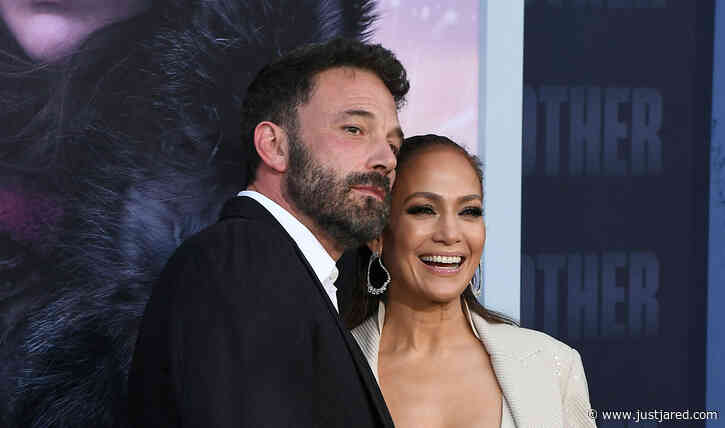 Jennifer Lopez Shares Red Carpet Kiss with Ben Affleck at 'The Mother' L.A. Premiere