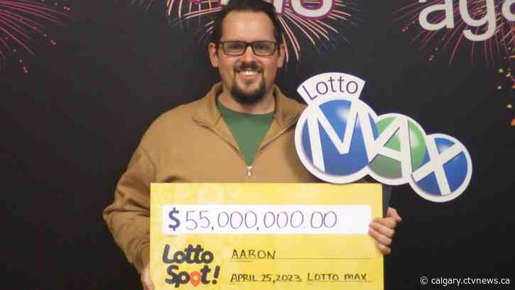 'Completely life-altering': Lethbridge man wins record-setting $55M on lottery